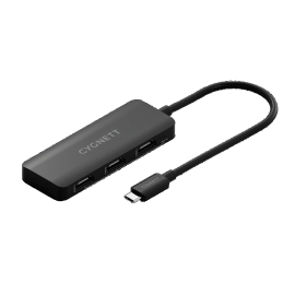 Cygnett Unite 3-in-1 USB-C to Triple HDMI Hub- Black(CY5392CYHUB),2x4k(60HZ),3x4k(30Hz),Supports MST Mode,ABS Outershell, 15cm cable,2 Year Warranty CY5392CYHUB