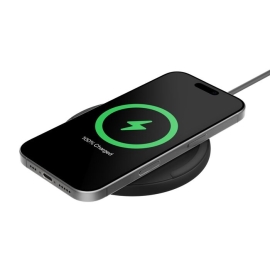 Belkin BoostCharge Wireless Charging Pad + USB-C to USB-C Cable (1.5M) - Black (WIA012fqBK), 15W, LED Indicator, Apple iPhone,Samsung.2 Years Warranty WIA012fqBK