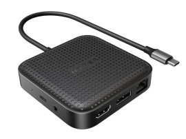 Targus HyperDrive USB4 Mobile Dock USB-C 100W PD Passthrough 8K@30Hz 4K@60Hz 1xDP1.4 1xHDMI2.1 2xUSB-A 1xUSB-C 1xUSB4 Black 2Y WTY HD583-GL