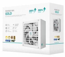 DeepCool PQ750G WH 750W Gamer Storm 80+ Gold/Cybenetics Fully Modular ATX Power Supply 120mm Fan, Japanese Capacitors, DC to DC, ATX12V V3.1 R-PQ750G-FD1W-JGAU-V1