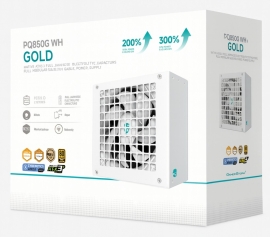 DeepCool PQ850G WH 850W Gamer Storm 80+ Gold/Cybenetics Fully Modular ATX Power Supply 120mm Fan, Japanese Capacitors, DC to DC, ATX12V V3.1, R-PQ850G-FD1W-JGAU-V1