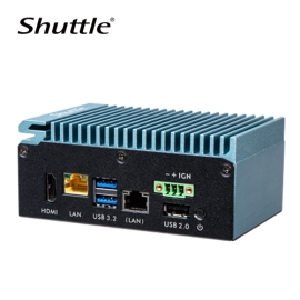 Shuttle SPCEL03 Industrial Computer -Intel Atom x6413E, 1x HDMI, 2x LAN,3x USB, RS232/422/485, DIO, DDR4 (Max 32GB) Dual Channel DDR4-3200MHz - 32GB M SPCEL03