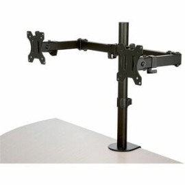 StarTech.com Desk Mount Dual Monitor Arm, Ergonomic Vesa Compatible Mount For Up To 32" (17.6lb/8kg) Display, Clamp/Grommet, Articulating - 2 Display(s) Supported - 81.3 Cm (32") Screen Support - 16 Kg Load Capacity - 75 X 75, 100 X 100 - Steel - 1 Each