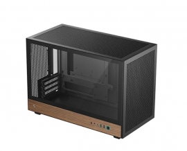 DeepCool CH260 Wood High Airflow Compact Micro-ATX Wood Grain Case.USB3.0 2 ?Gen2 Type-C x1 ?Audio/Mic 1