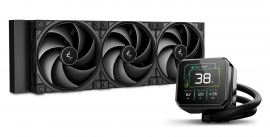 DeepCool SPARTACUS 360 Fully Customisable 6th Gen Liquid Cooler with Silent Ring Fans 3.4' LCD