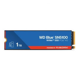 Western Digital WD Blue SN5100 NVMe SSD - 1TB, M.2 2280, PCIe Gen4, Read 7100MB/s, Write 6700MB/s, 1000K/1300K IOPS, TBW 600, 5yr Warranty
