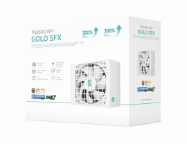 DeepCool PS850G WH 850W Gamer Storm SFX ,Full Japanese Electrolytic Capacitors, Cybenetics Platinum /PPLP Gold, Fluid Dynamic Bearing R-PS850G-FE0W-JGAU