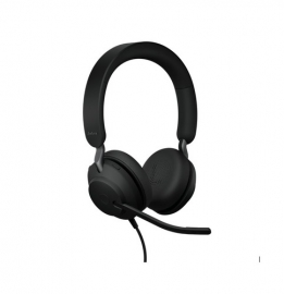 Jabra Evolve2 40 SE Wired USB-CA UC Stereo Headset, 360 BusyLight, Noise Isolationg Ear Cushions, 2Yr Warranty, Plug-and-play,3-Microphone Technology