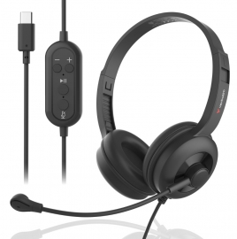 **ON SPECIAL** Verbatim ClaritySound Headset With USB-C Clear Sound, Comfort,Reduce Background Noise.Ideal for Office, Education, Business 30195