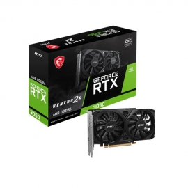 Msi NVidia GeForce RTX 3050 Ventus 2X E 6G OC, Boost: 1492 MHz, Cuda 2304 Units, 6GB GDDR6, Hdmi X 2 VCM-RTX3050VE2XE6GOC