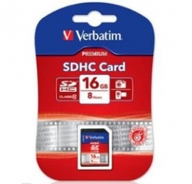 Verbatim Sd Card 16gb Sdhc C10 Class 10, Retail Pack 43962