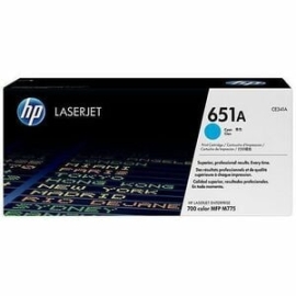 HP 651A Cyan Original LaserJet Toner Cartridge CE341A