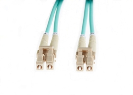 2m Lc-Lc OM4 Multimode Fibre Optic Patch Cable | Aqua FL.OM4LCLC2M