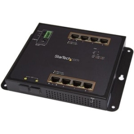StarTech.com 8 Ports Manageable Ethernet Switch - Gigabit Ethernet - 10/100/1000Base-T, 1000Base-SX/LX - Taa Compliant - 2 Layer Supported - Modular - 2 Sfp Slots - Twisted Pair, Optical Fiber - PoE Ports - Wall Mountable, Rail-mountable, Magnetic Mount