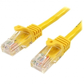 Startech 5m Yellow Cat5e Ethernet Patch Cable With Snagless Rj45 Connectors 45pat5myl