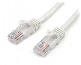 STARTECH.COM 50CM WHITE CAT5E / CAT 5 SNAGLESS ETHERNET PATCH CABLE 0.5 M 45PAT50CMWH