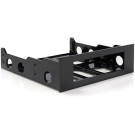 StarTech.com 3.5" To 5.25" Front Bay Mounting Bracket - Desktop Front Bay Adapter - Black - Plastic - 1 Each Bracketfdbk