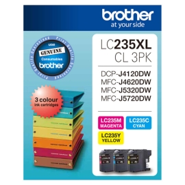 LC235XL Colour Value Pack 1XCYAN 1X Magenta 1X Yellow LC-235XLCL-3PKS