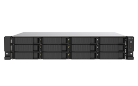 QNAP TS-1273AU-RP-8G 12-bay rackmount NAS, AMD Ryzen Embedded V1500B quad-core 2.2 GHz processor