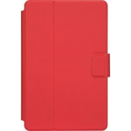 Targus SafeFit THZ78403GL Carrying Case (Folio) For 21.6 Cm (8.5") Samsung, Apple, HP, Lenovo, Acer, Asus Tablet - Red - Bump Resistant, Drop Resistant, Shock Absorbing Corner, Scratch Resistant, Ding Resistant, Anti-slip Interior, Impact Resistant - The