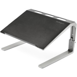 StarTech.com Adjustable Laptop Stand - Heavy Duty Steel & Aluminum - 3 Height Settings - Tilted - Ergonomic Laptop Riser For Desk (Ltstnd) - Elevate Your Laptop To Create An Ergonomic Workspace While Freeing Up Desk Space - Adjustable Laptop Stand With 3
