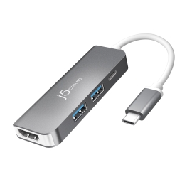 J5create JCD371 Usb-c® To Hdmi™ & Usb™ 3.1 2-Port Hub With Power Delivery JCD371