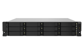 QNAP 12-BAY NAS (NO DISK), ALPINE QC 1.7GHz, 4GB, 2.5GbE(2), 10GbE SFP+(2), 2U, 3YR WTY TS-1232PXU-RP-4G