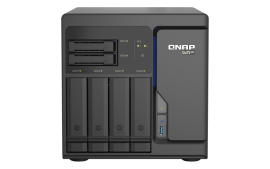 QNAP TS-h686-D1602-8G 6 Bay Tower NAS Intel Xeon D-1602 2 cores/4 threads 2.5 GHz processor(Turbo Boost up to 3.2 GHz),