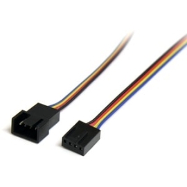 StarTech.com 12in 4 Pin Fan Power Extension Cable - For CPU Fan - Molex / Molex - 1 Each FAN4EXT12