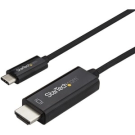 StarTech.com 3ft (1m) USB C To HDMI Cable - 4K 60Hz USB Type C DP Alt Mode To HDMI 2.0 Video Display Adapter Cable - Works W/Thunderbolt 3 - Cable For Chromebook, Projector, MacBook, Workstation, Tv, MacBook Pro, IPad Pro - First End: 1 X 24-pin USB Type