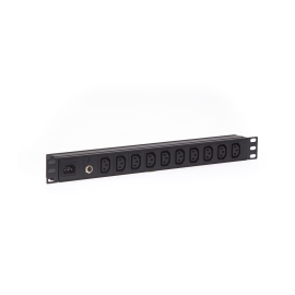 1RU 10 Way C13 10A Outlet Horizontal Pdu Rack Mount Power Rail With C14 Inlet PDU.10WHC13.10A