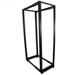 Startech 42u Adjustable Depth Open Frame 4 Post Server Rack Cabinet - Flat Pack W/ Casters, Levelers