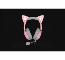 Razer Kraken Kitty V2-USB Headset with RGB Kitty Ears-Quartz Edition-FRML Packaging RZ04-04730200