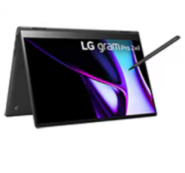 LG Gram 2in1,16"IPS,WQXGA(2560x1600),Pen,Touch,ULTRA 7-155H,16GB DDR5,512GBSSD(M.2),WiFi-6E,BT5.1,IR-Cam,Spk(2x2w),USB2.1x1,USB-Cx2,Win11Pro,1yrRTB 16T90SP-G.AP75A