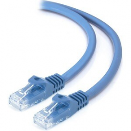 Alogic 30 cm Category 6 Network Cable for Network Device - First End: 1 x RJ-45 Network - Male - Second End: 1 x RJ-45 Network - Male - 1 Gbit/s - Patch Cable - Gold Plated Contact - 24 AWG - Blue C6-03-BLUE