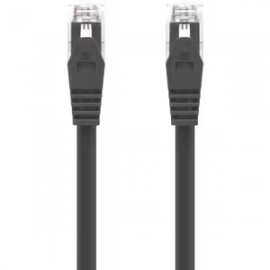Alogic 50 cm Category 6 Network Cable for Network Device - First End: 1 x RJ-45 Network - Male - Second End: 1 x RJ-45 Network - Male - 1 Gbit/s - Patch Cable - Gold Plated Connector - 24 AWG - Black C6-05-BLACK