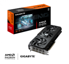 Gigabyte Radeon RX 9070 GAMING OC 16GB GDDR6 256bit memory interface; WINDFORCE cooling system;Boost Clock 2700 MHz;Game Clock 2210 MHz; 256 bit 7680 x 4320 R9070GAMING-OC-16GD