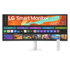 34" SMART MONITOR,WEBOS,HDR10,VA,16:9,UWQHD(3840x1440),1800R,5ms,100Hz,HDMI(2.0)x2,BT,RJ45,WIFI,TILT,SPK(7Wx2),VESA100x100,3YR WTY 34U601SA-W