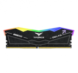 TeamGroup T-FORCE DELTA, RGB BLACK, DDR5, 6000MHz, 32GB Kit (16Gb x 2), CL30-36-36-76, 1.35V, Limited Lifetime Warranty, INTEL XMP 3.0, AMD EXPO Ready FF3D532G6000HC30DC01