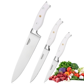 Warmot 3-Piece Ultra Sharp Chefs Knife Set With Gift Box (956-3) ELEWMTP956W3