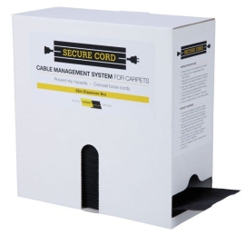 Cable Cover For Carpet | Box Of 25m Black 013.012.1050