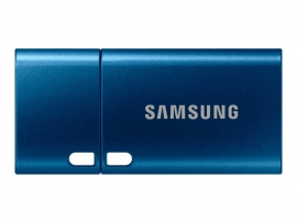 SAMSUNG 256GB USB TYPE-C DRIVE, UP TO 400MBs R/W, BLUE, 5YR WTY MUF-256DA/APC