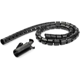 1.5m (4.9ft) Cable Management Sleeve - Spiral - 1.8" (45mm) Diameter - W/ Cable Loading Tool (CMSCOILED3) CMSCOILED3