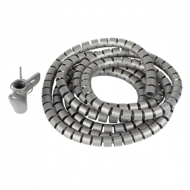 4cabling Easy Wrap Cable Spiral 25mm X 2.5m: Grey  002.008.0020