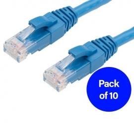 4Cabling 2M Cat6 Rj45-Rj45 Pack Of 10 Ethernet Network Cable. Blue 004.002.0005.10Pack