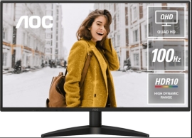 27" Ips Qhd 2560x1440, 4ms, 350cd/m2, 100Hz, HDR10, Ips, Adaptive Sync, DP, HDMI, Vesa 100x100mm Q27B36