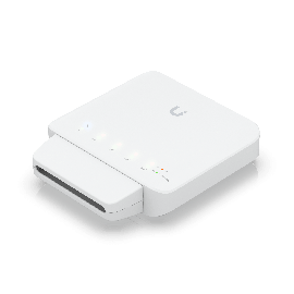 UBIQUITI UniFi SWITCH FLEX, (5)GbE(4 PoE+; 1 PoE++), 46W, COMPACT, WALL/POLE, 1YR USW-FLEX