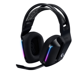 Logitech G733 Lightspeed Wireless Rgb Gaming Headset Black USB Headphones Frequency Response: 20 Hz - Detchable Cardioid Unidirectional Microphone 981-000867