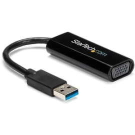 StarTech.com USB 3.0 To VGA Adapter, USB To VGA Monitor Converter For Windows, Slim (no Support For MacOS/ChromeOS/Linux) - Taa - Windows Only; No Support For MacOS, ChromeOS Or Linux - Works With Windows X86/X64/Arm (Intel, Amd, Snapdragon X Copilot+ Pc