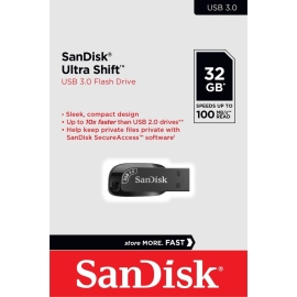 SanDisk 32GB Ultra Shift USB 3.0 Flash Drive Sdcz410-032G-G46